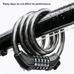 1200×12mm 5 Digit Combination Bicycle Cable Lock - Image 6