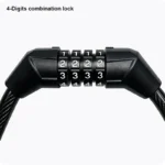 HARDEN Bicycle Cable Lock | 4-Digit | 1200x10mm | Steel - Image 3