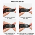 HARDEN Bicycle Cable Lock | 4-Digit | 1200x10mm | Steel - Image 10
