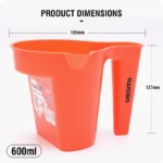 HARDEN Plastic Paint Cup | 600ml | PP | 185x127mm 62g - Image 4