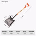 HARDEN Square Shovel | Y-Handle | 1025mm | Carbon Steel - Image 10