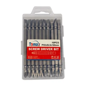 TOMAX Double Head Screwdriver Bits | PH2xSL5 | 100mm | 10 Pcs