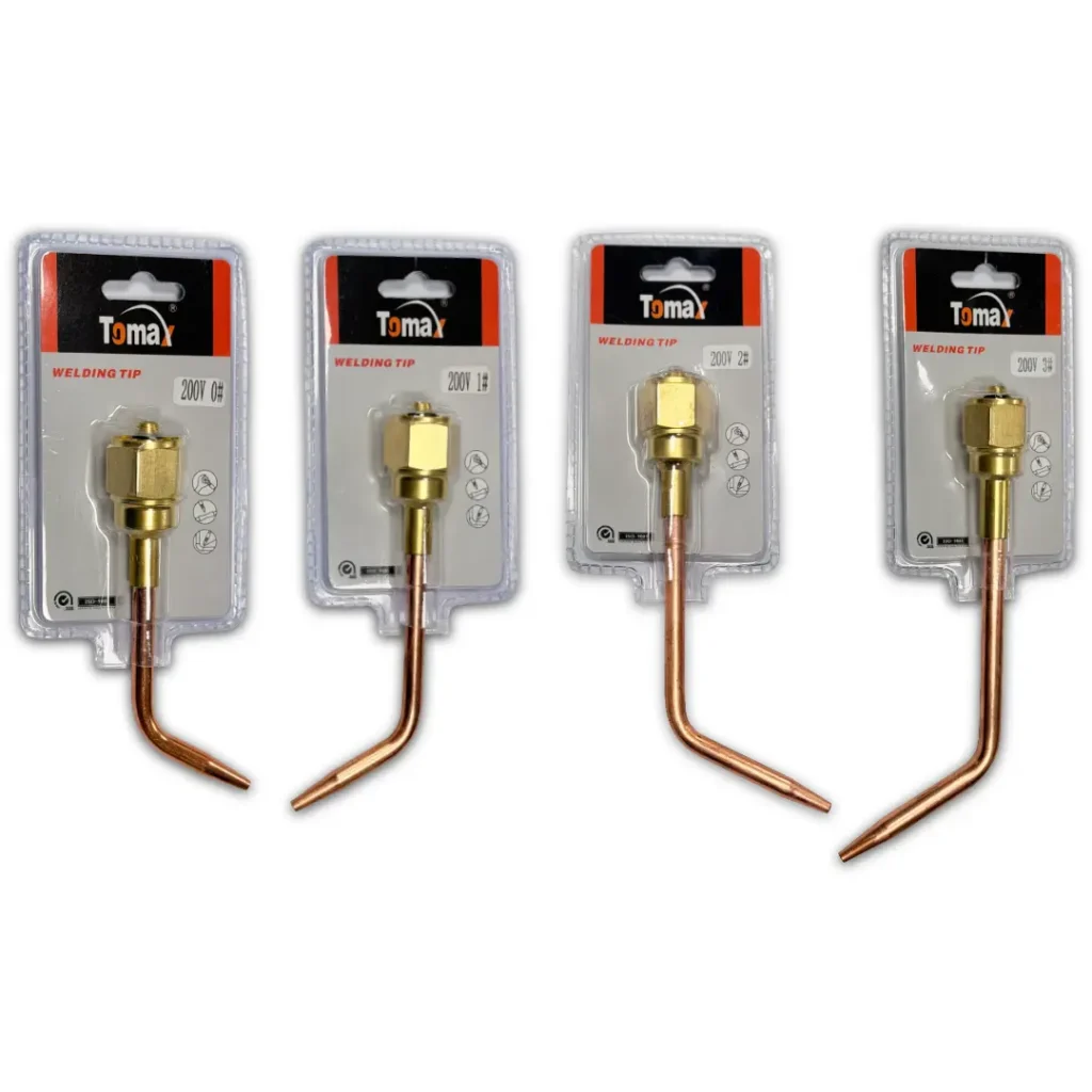 TOMAX Gas Welding Tips | MFA | 200V Series | Sizes 0-3